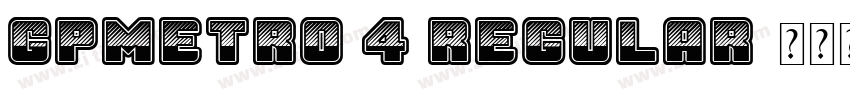 GPMetro 4 Regular字体转换